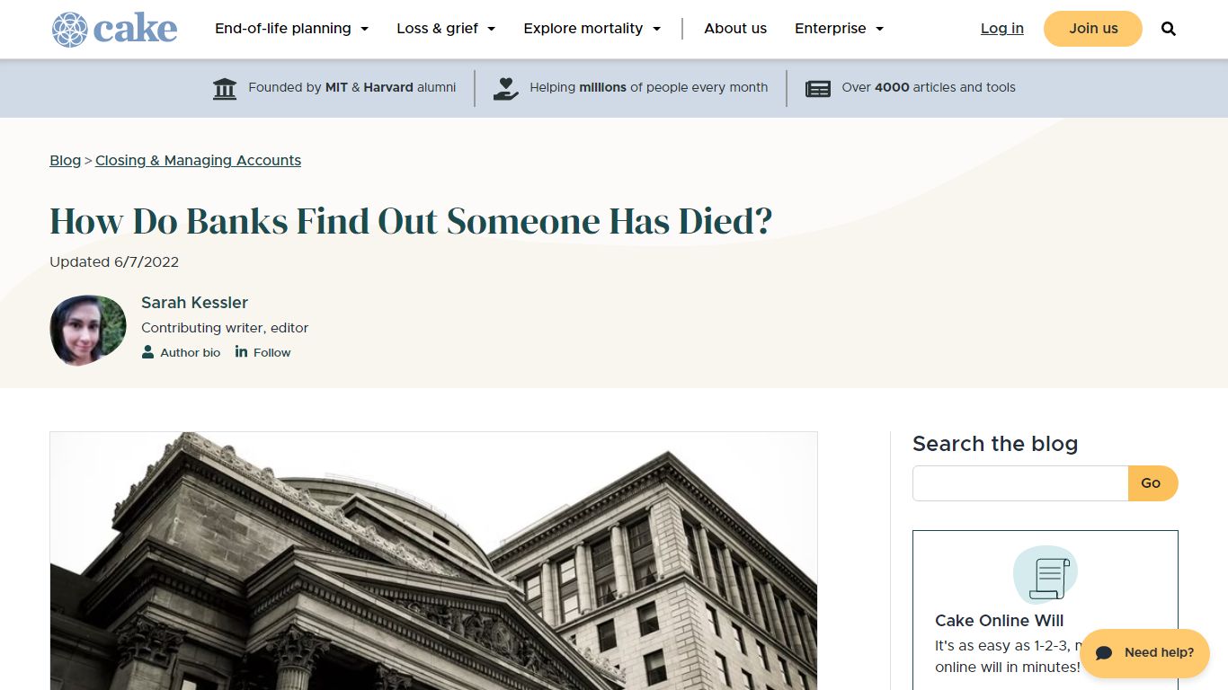 How Do Banks Find Out Someone Has Died? | Cake Blog